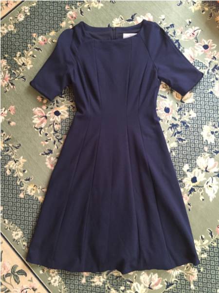 美品 ICHIE ストロベリーフィールズ ワンピース ネイビーお受験