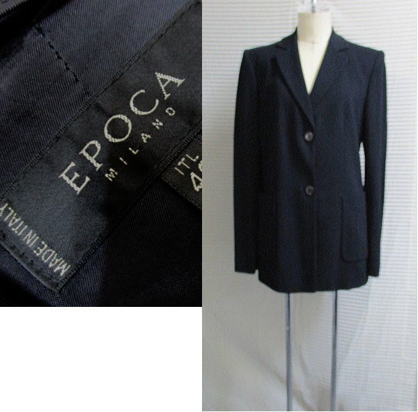 Eゐ9903/●40）11号L●エポカ EPOCA ジャケット　ネイビー紺