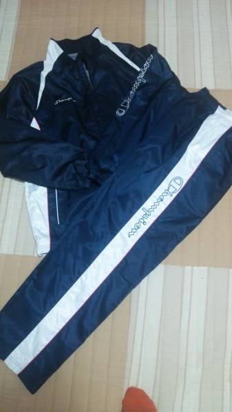 ★新品未使用　チャンピオンウインドブレーカー　上下セットO寸