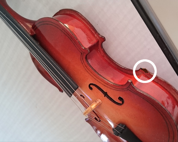 バイオリン型オルゴール☆Xmasプレゼント、自宅インテリアとして_3