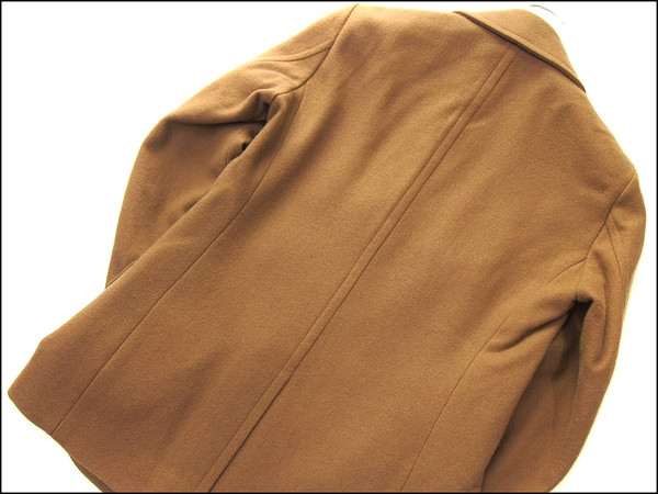 新品 BGボナジョルナータ メルトンウールPコートM茶★J23026