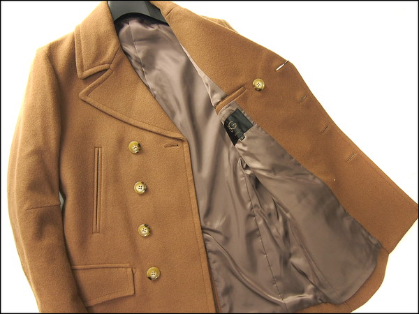 新品 BGボナジョルナータ メルトンウールPコートM茶★J23026