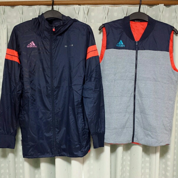 アディダス　ウィンドウジャケット　ベストセット　2XO