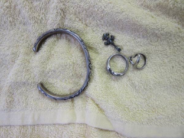 シルバースタイリッシュアクセサリー銀製品 4点