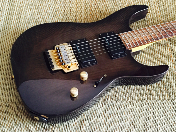 FERNANDES FR-75 センボディ 青ロゴFGIピックアップ ナチュラル fr-75 
