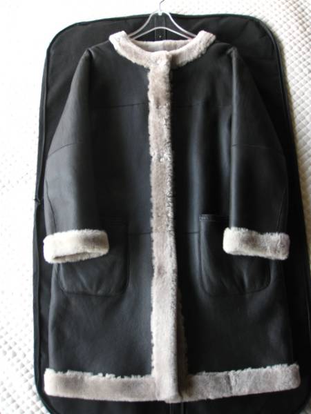 即決αA アルファエー最高級ノーカラームートンコート36アドーア 希少 