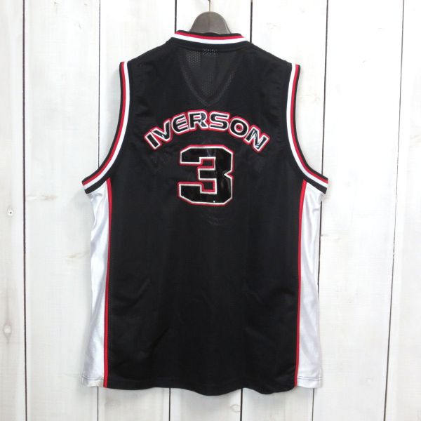 リーボックReebokバスケットボールユニフォーム(XL)アイバーソン