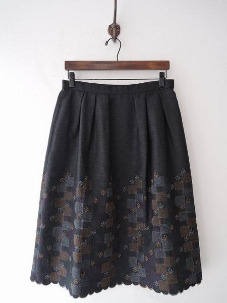 サリースコット Sally Scott *ウール刺繍スカート11*毛ミナ1215 Sally