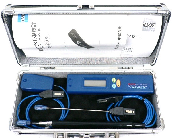 TASCOタスコ 接触型デジタル温度計 TNA-110 空気センサー付 中古 TASCOタスコ 接触型デジタル温度計 TNA-110 空気センサー付 中古