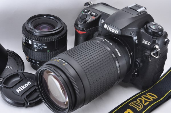 ◆極上 ニコン NIKON D200 元箱付 SC=4727 + 純正Wズーム 300mm