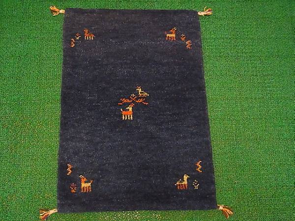 ギャッベ◆ペルシャ絨毯◆アンティーク家具北欧骨董茶道華道j869