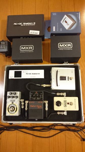 エフェクターとチューナーセット エフェクターセット(MXR ZW38等)、チューナー、ケーブル、ケース