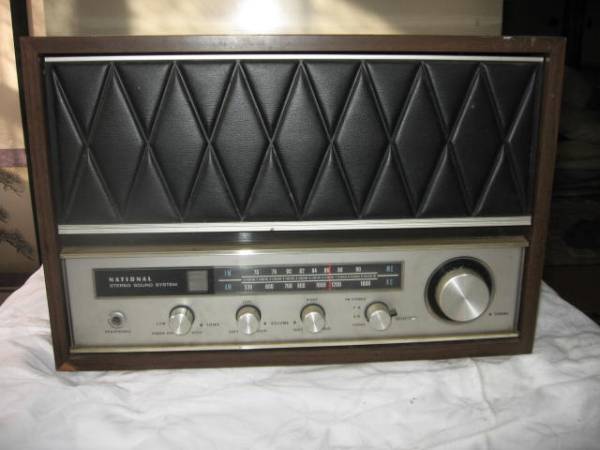 ☆ジャンク品☆ナショナルラジオレコードプレーヤー 真空管式
