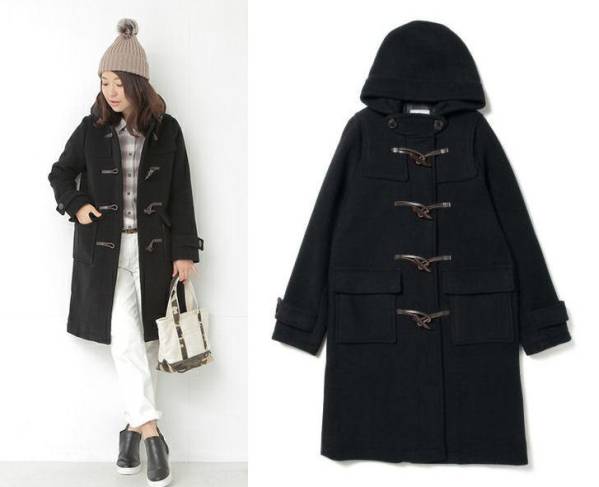 今季 InRed掲載 ビーミングbyビームス ダッフルロングコート 紺M