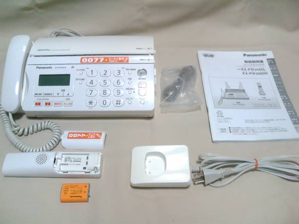 Panasonic FAX電話機 KX-PW308 子機1台付き 中古品