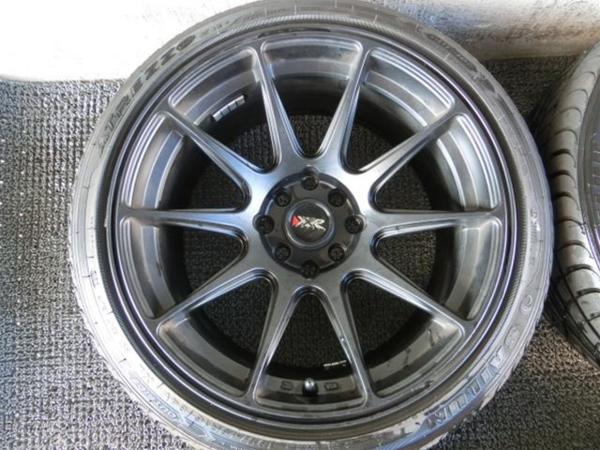 美品！ xxr wheels 527 15インチ 8.25j ±0 4穴 pcd100 タイヤバリ山 
