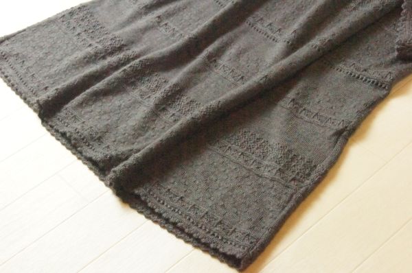 組曲 kumikyoku☆レース編みの上品なアンゴラ混ワンピース☆