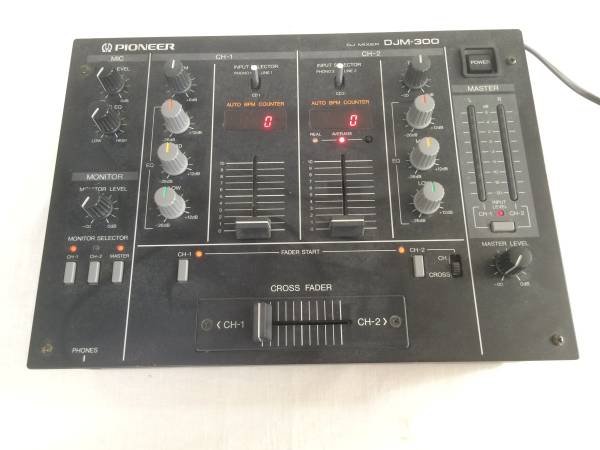 PIONEER DJM-300 DJミキサー ジャンク品 1-(8) DJミキサー 楽器、器材