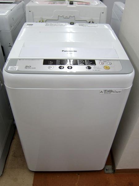 パナソニック 洗濯機 5Kg NA-F50B8 シルバー 2015年製 中古品