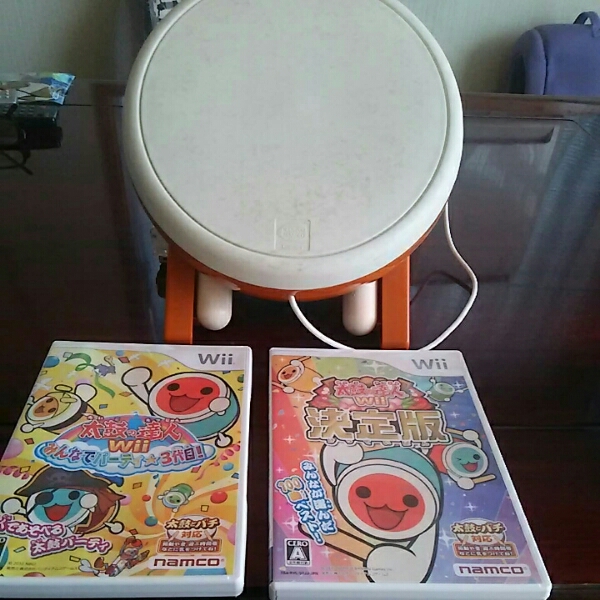 Wii★太鼓の達人みんなでパーティー三代目・決定版・バチセット