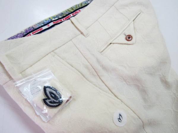 .パーリーゲイツWOOL地柄GOLFパンツ(5)IV新品