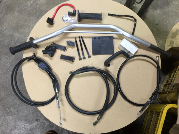 280112 TW225 純正 部品セット ハンドル ワイヤー DG09J T