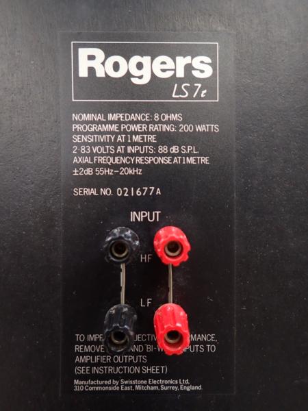 Rogers - Yahoo!オークション LS7t スピーカー ペア 本体 動作確認済み