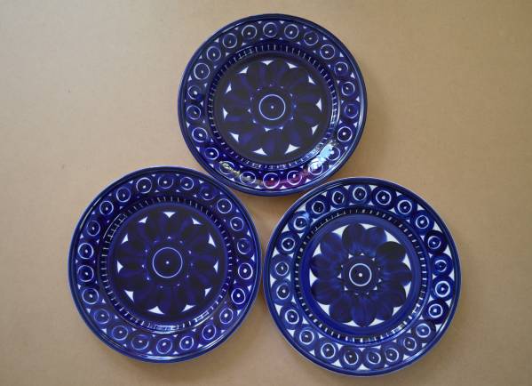 アラビア バレンシア 25センチ ディナープレート 3枚 ARABIA