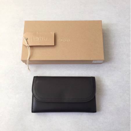 【 新品未使用 ホーボーhobo Shade Leather Long Wallet NAVY 】