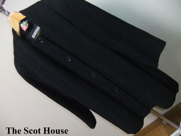 美品 The Scotch House アンゴラ100％ コートL 11号 黒ショール 大幅お 