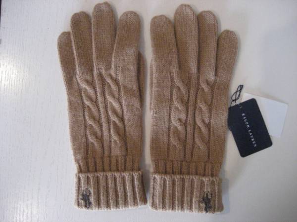 美品★ラルフローレン カシミヤ100% ニット 手袋