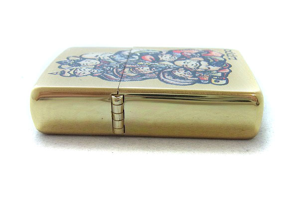 zippo/ジッポー 七福神/恵比寿天/弁財天/鯛等 ゴールド/94年製