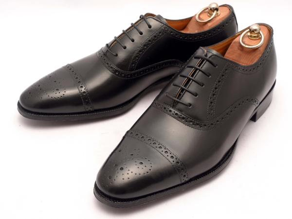★CALZARTES セミブローグ 27.5cm 本牛革 革底 マッケイ製法