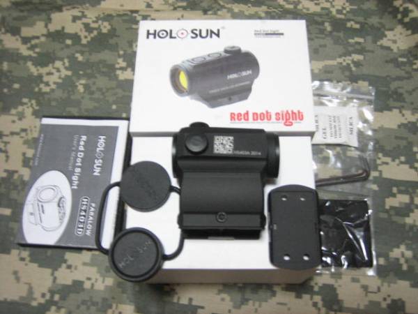 HS403A ドットサイト HOLOSUN レビュー「性能もさることながら、高い