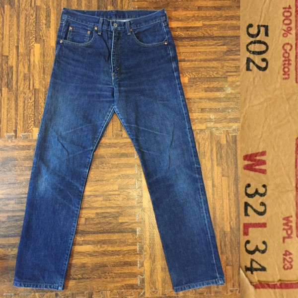 LEVI'Sヴィンテージ復刻502XX赤耳BIGE黒カンW32L34/501XX66前期