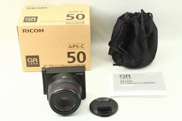 極上品◇RICOHリコー GXR GR LENS A12 50mm F2.5 MACRO◇元箱550