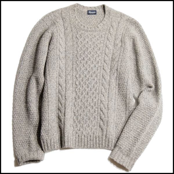 ドルモア N3898R17□Drumohr(ドルモア)秋冬 ウールケーブルニット 46