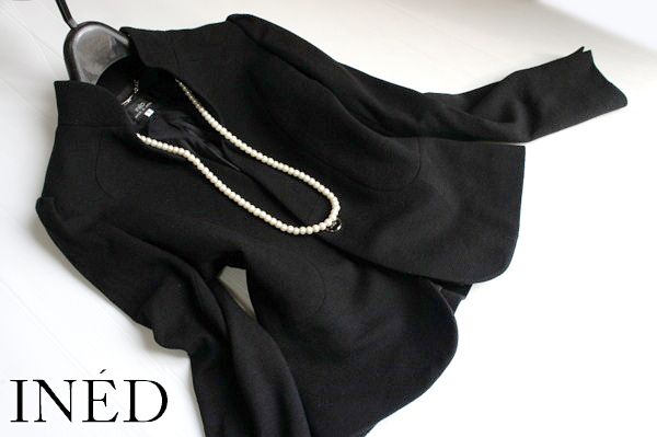 美品INEDイネド*シンプル綺麗ラインウールテーラードジャケット7