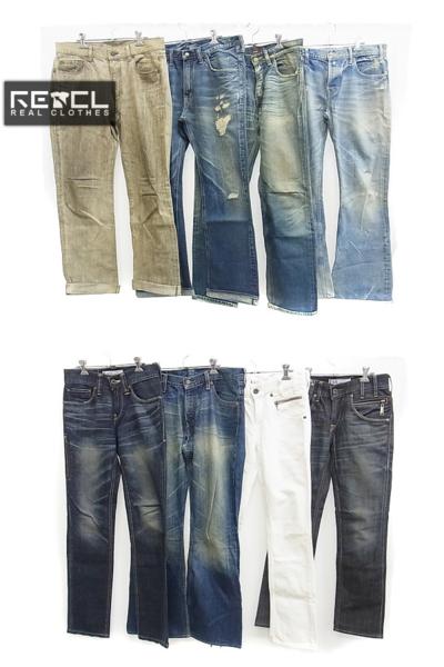 リーバイス/リー他 ストレッチ/ホワイト/デニムパンツ 8点SET