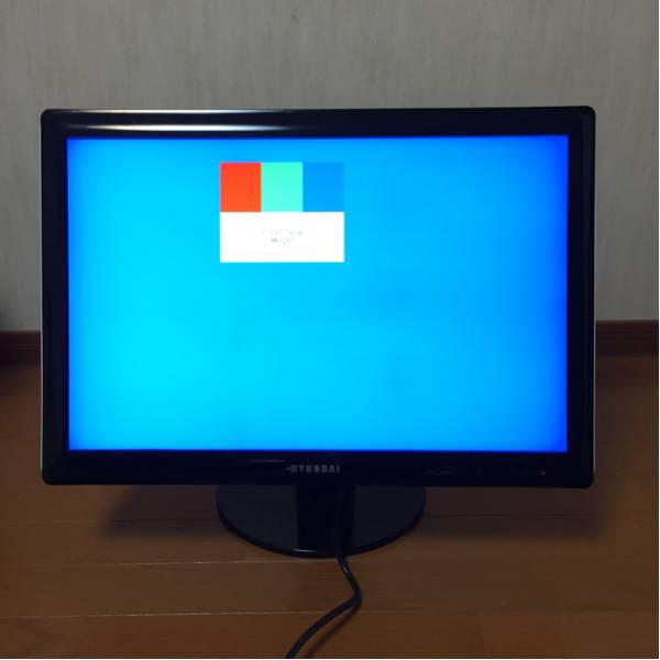 HYUNDAI24インチワイド液晶モニターW240D L24C0F080中古品