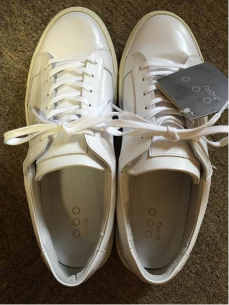 新品 piola／ピオーラ レザースニーカー サイズ43 ホワイト