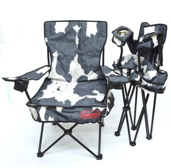 【新品】Coleman×BEAMSコールマン アームチェアセット*ハラコ柄