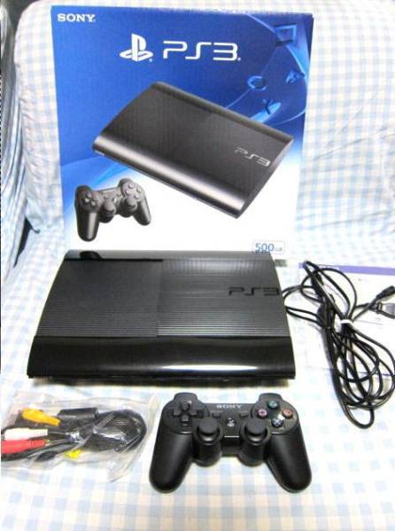 超美品 プレステ3 PS3 本体 500GB ブラック CECH-4300C 箱あり