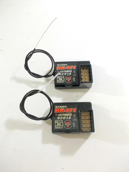 サンワ RX-471 2.4GHz 本体のみ 2個 ラジコン RX-471 受信機 SANWA