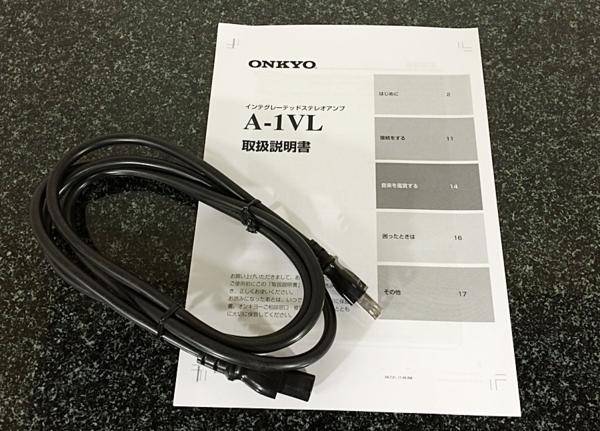 本物の商品 動作品 ONKYO オンキョー A-1VL プリメインアンプ 取説付