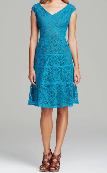 新品定価1.6万円【アンクライン】レースのドレスワンピース2/9号