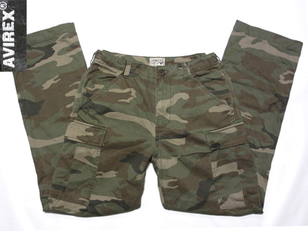 即決★AVIREXアヴィレックス★カーゴパンツ/L★カモフラ/メンズ