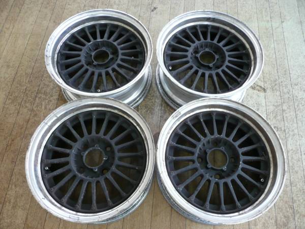 WORK EWING2 15インチ 114.3-4穴 6.5+18　4本 旧車 当時物