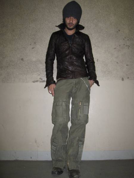 Junhashimoto Zip Leather Shirt ジップレザージャケットサイズ2