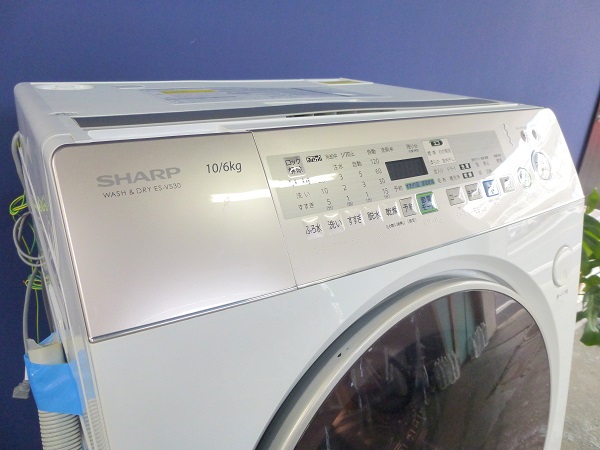 2011年製】シャープ ドラム式洗濯乾燥機 10.0kg ES-V530-NL